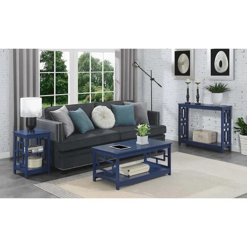 Convenience Concepts Town Square End Table Featuring Shelves - image 27