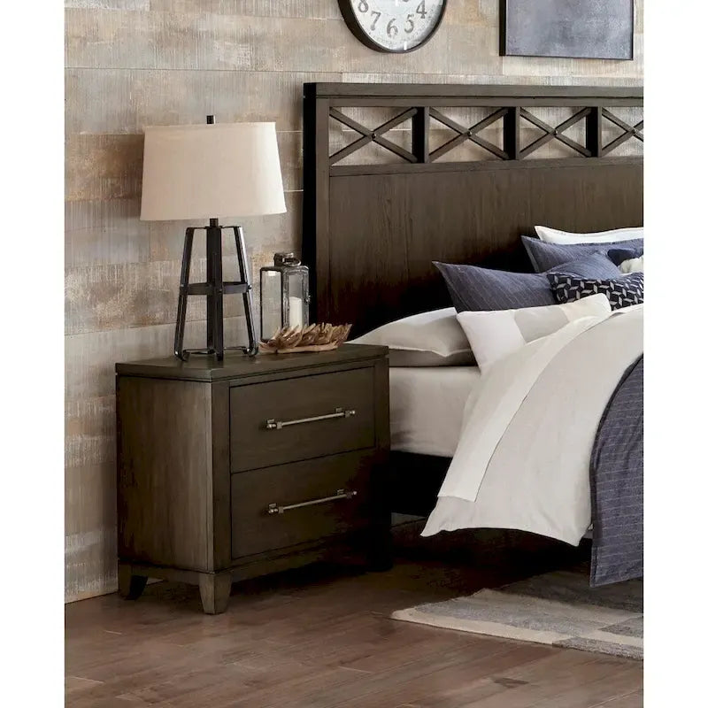 Contemporary Dark Brown 3-Piece Bedroom Set: Bed, Nightstand, and Chest - image 2