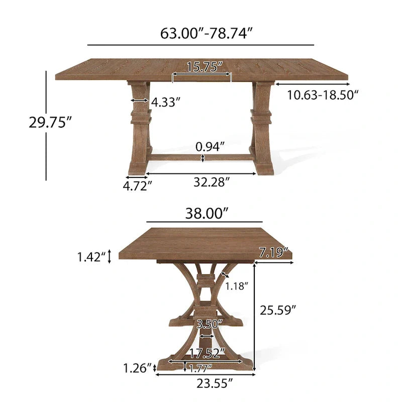 Christopher Knight Home 7-Piece Dining Set with Hudson Fabric and Wood - image 9