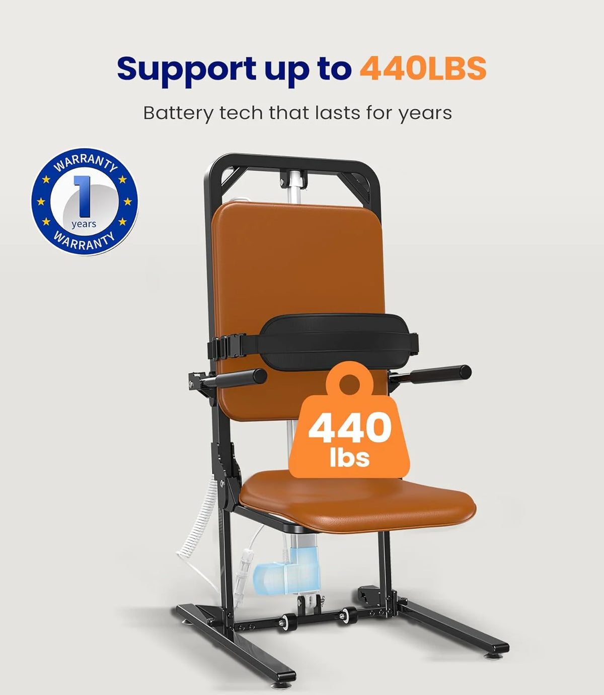 MAIDeSITe Electric Floor Lift, 440lbs Capacity, Elderly Assist - image 3