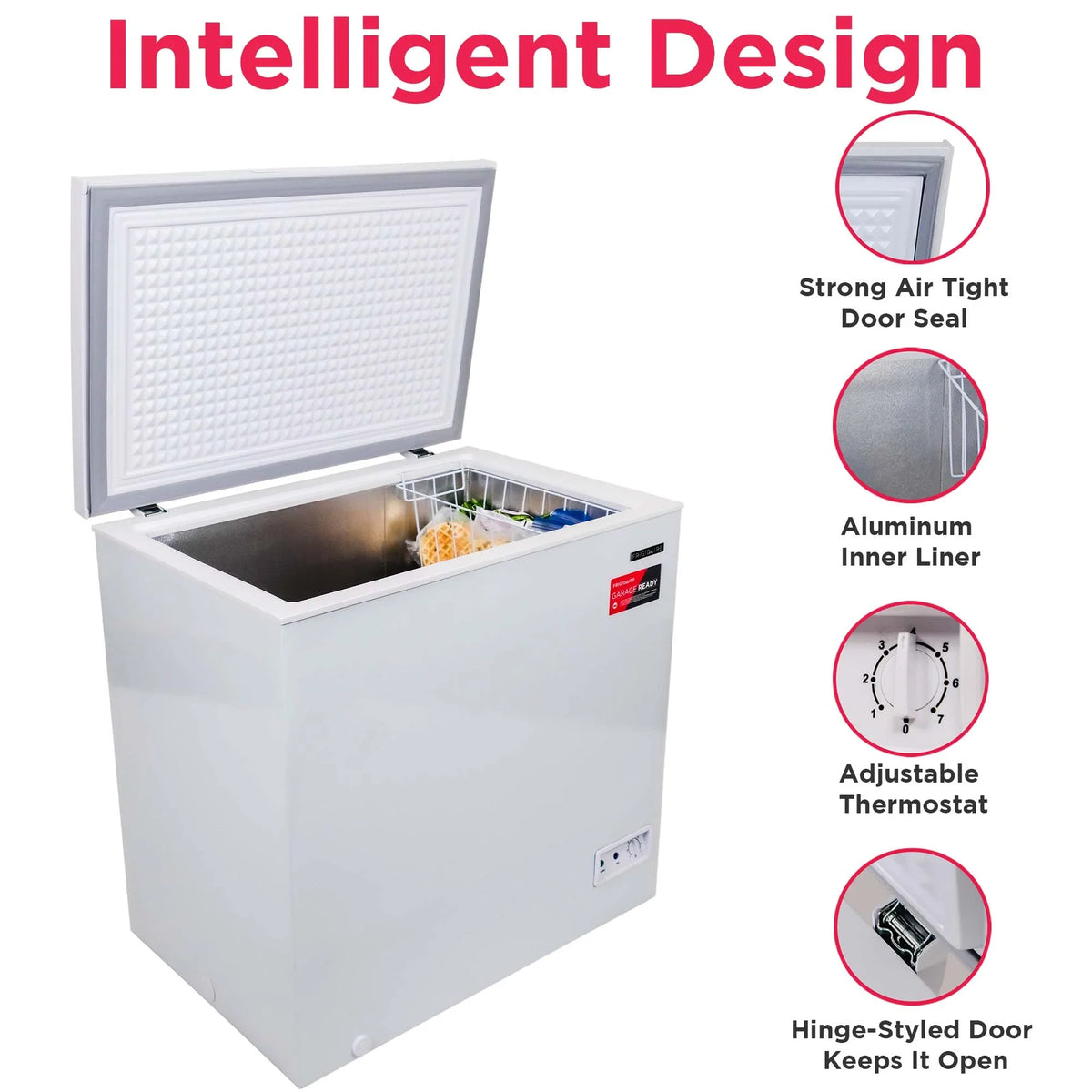 Frigidaire 7.0 Cu. ft. Chest Freezer, EFRF7003, White - image 3