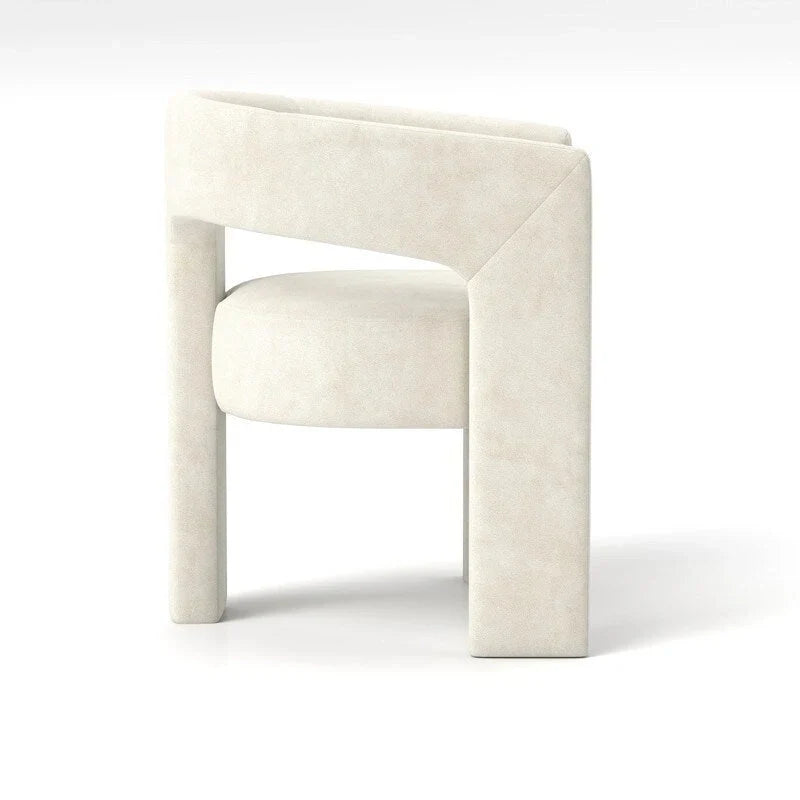 SEYNAR Contemporary Glam Velvet Dining Chair with Open-Back Design - image 36