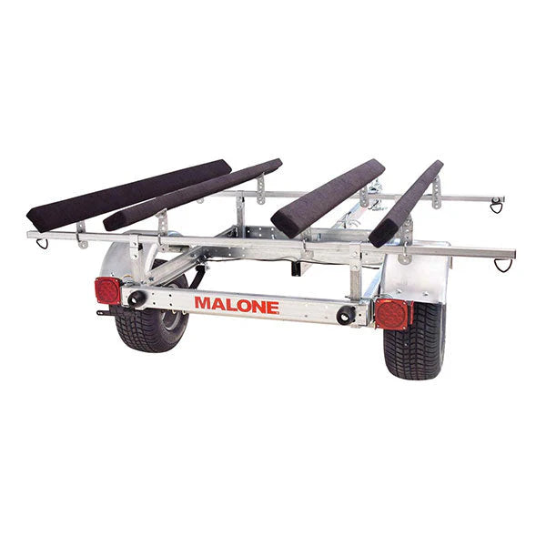 Malone LowMax 2 Kayak Trailer Package, 600 lb Capacity, Galvanized Steel, LED Lights, 70 MPH Rated Tires - image 5