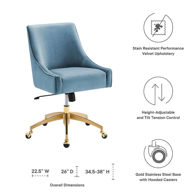 Discern Velvet Performance Office Chair - image 27