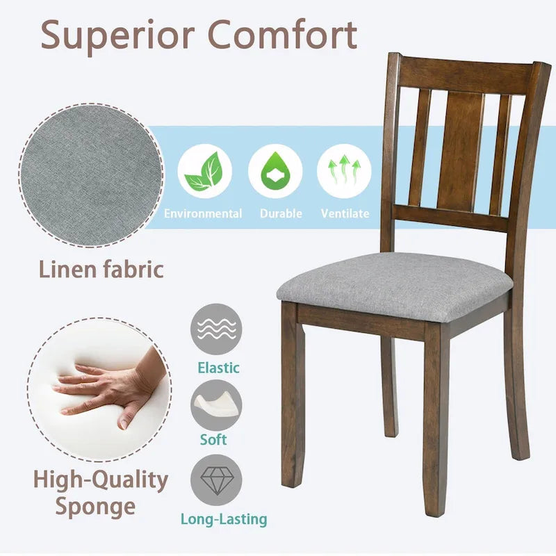 4-Piece Counter Height Dining Chair Set with Cushioned Seats - image 11