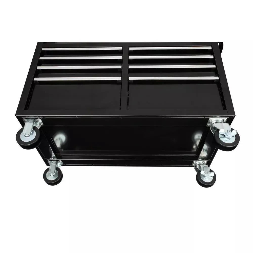 46 in. W x 24 in. D 9-Drawer Gloss Black Deep Tool Chest Mobile Workbench - image 2