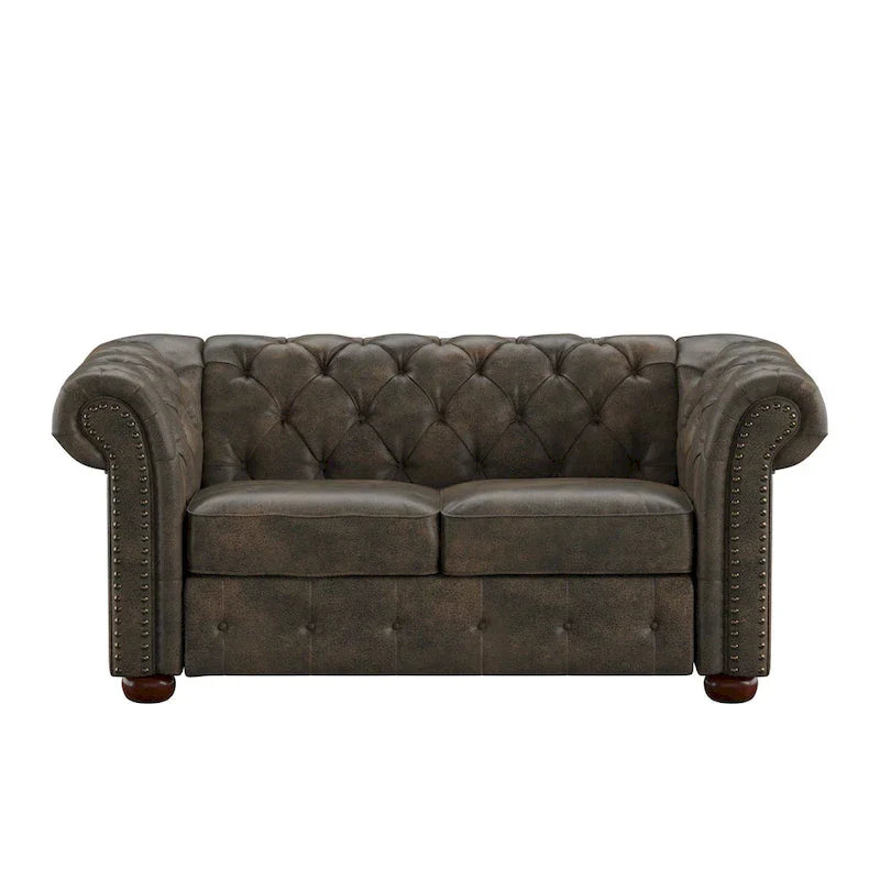 iNSPIRE Q Artisan Knightsbridge Tufted Chesterfield Loveseat - image 21