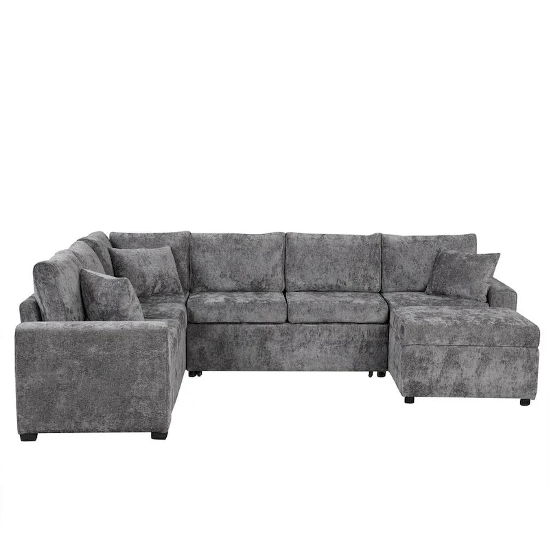 Sectional Sofa Pull-out Sofa Bed Sleeper - image 14
