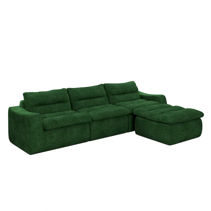 116.26 Modular Foam L-Shaped Sofa - Versatile Free Combination, No Assembly Required & Ergonomic Support (Available in 4 or 6-Seater) - image 13