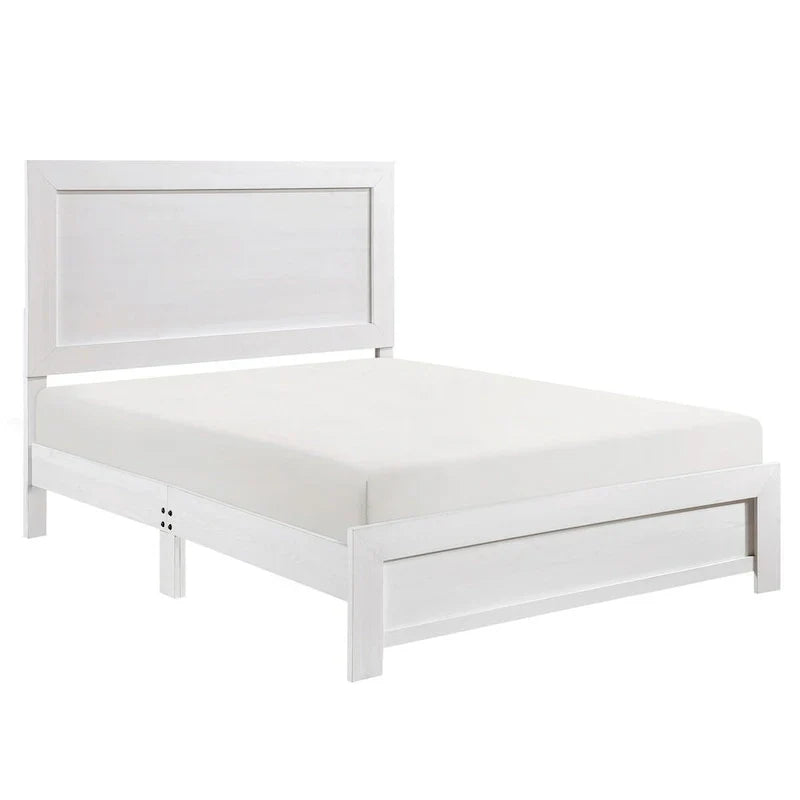 Rustic Farmhouse California King Bed by Eby - White Wood Veneer Finish - image 1