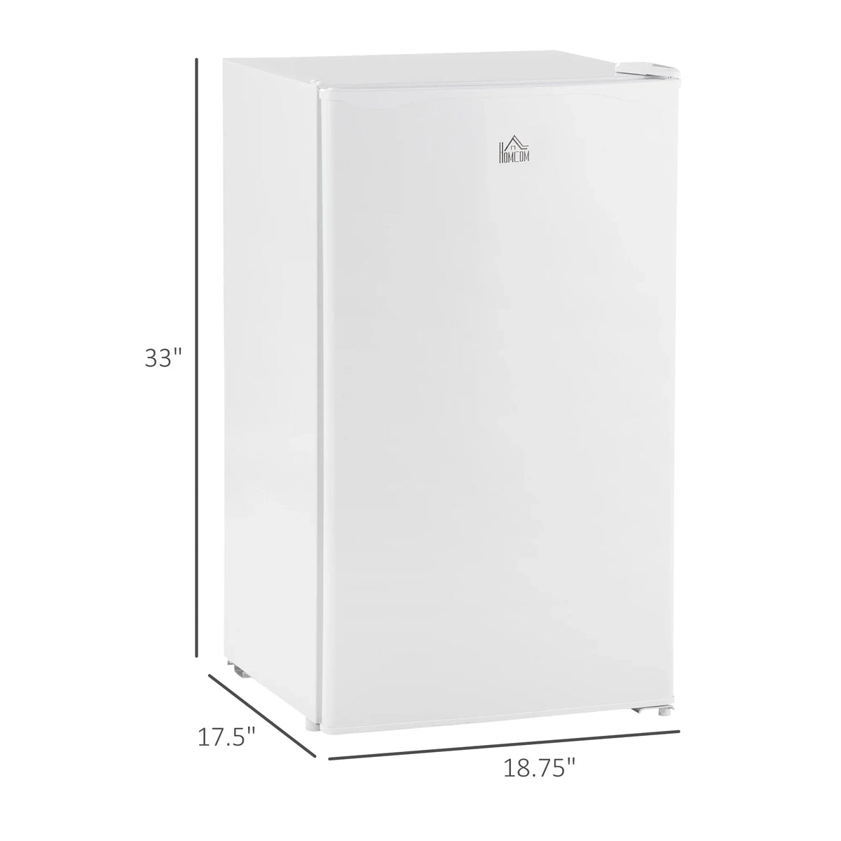 Harper & Bright Designs Double Door Mini Fridge with Freezer, 3.2 Cu.Ft Compact Refrigerator with Adjustable Shelf, Adjustable Thermostat and Reversible Door for Bedroom, Dorm, Home Office, White - image 22