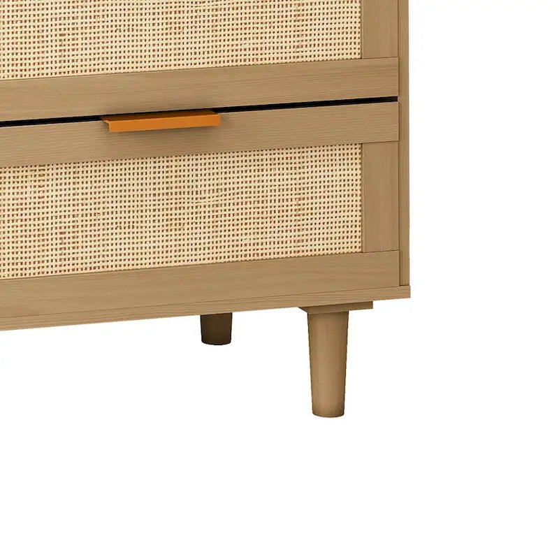 6-Drawer Rattan Dresser - image 1