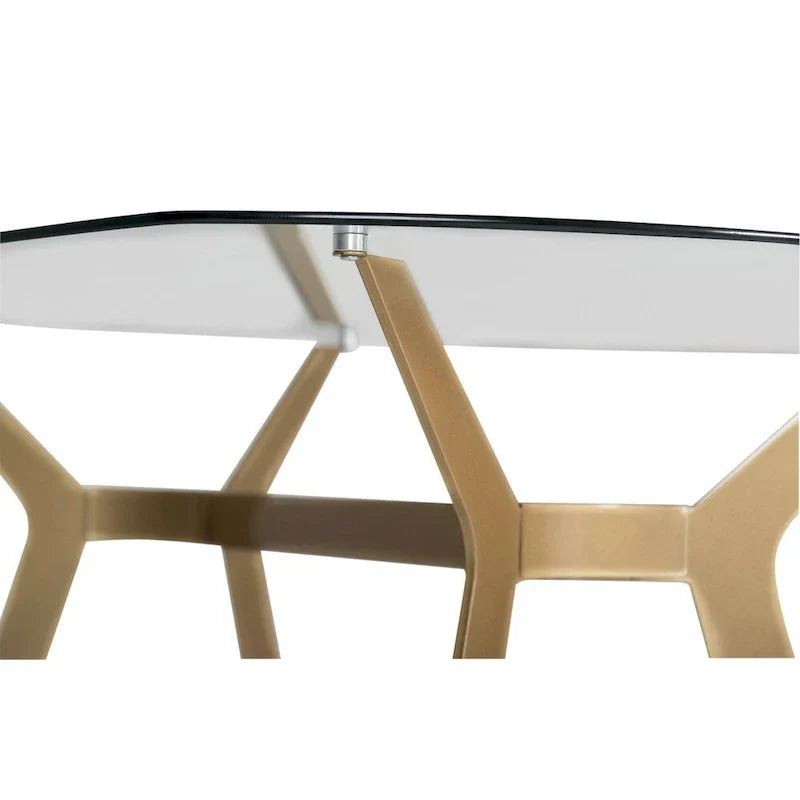 Silver Orchid Myers 48-Inch Modern Metal and Glass Desk - image 4