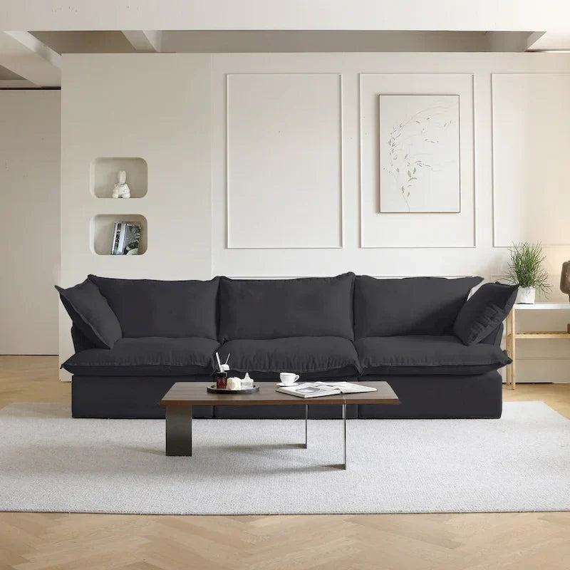 Contemporary 3-Seat Modular Sectional Sofa for Living Room - Comfortable Convertible Couch - image 9
