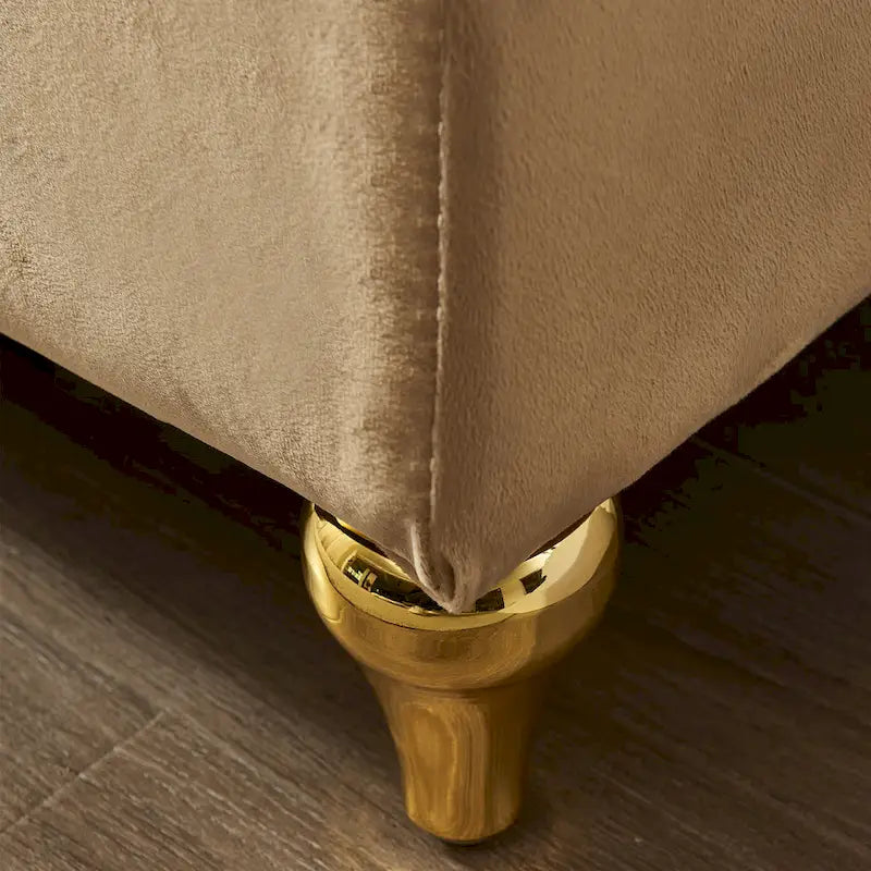 Contemporary Velvet Chaise Lounge Chair with Storage - image 12