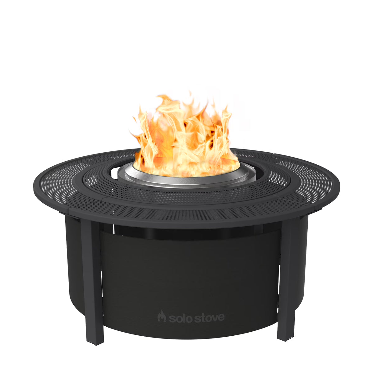 Solo Stove Fire Pit Surround Tabletop, Small Elevation for Ranger and Bonfire Wood Burning Outdoor Fire Pit, Powder - image 1