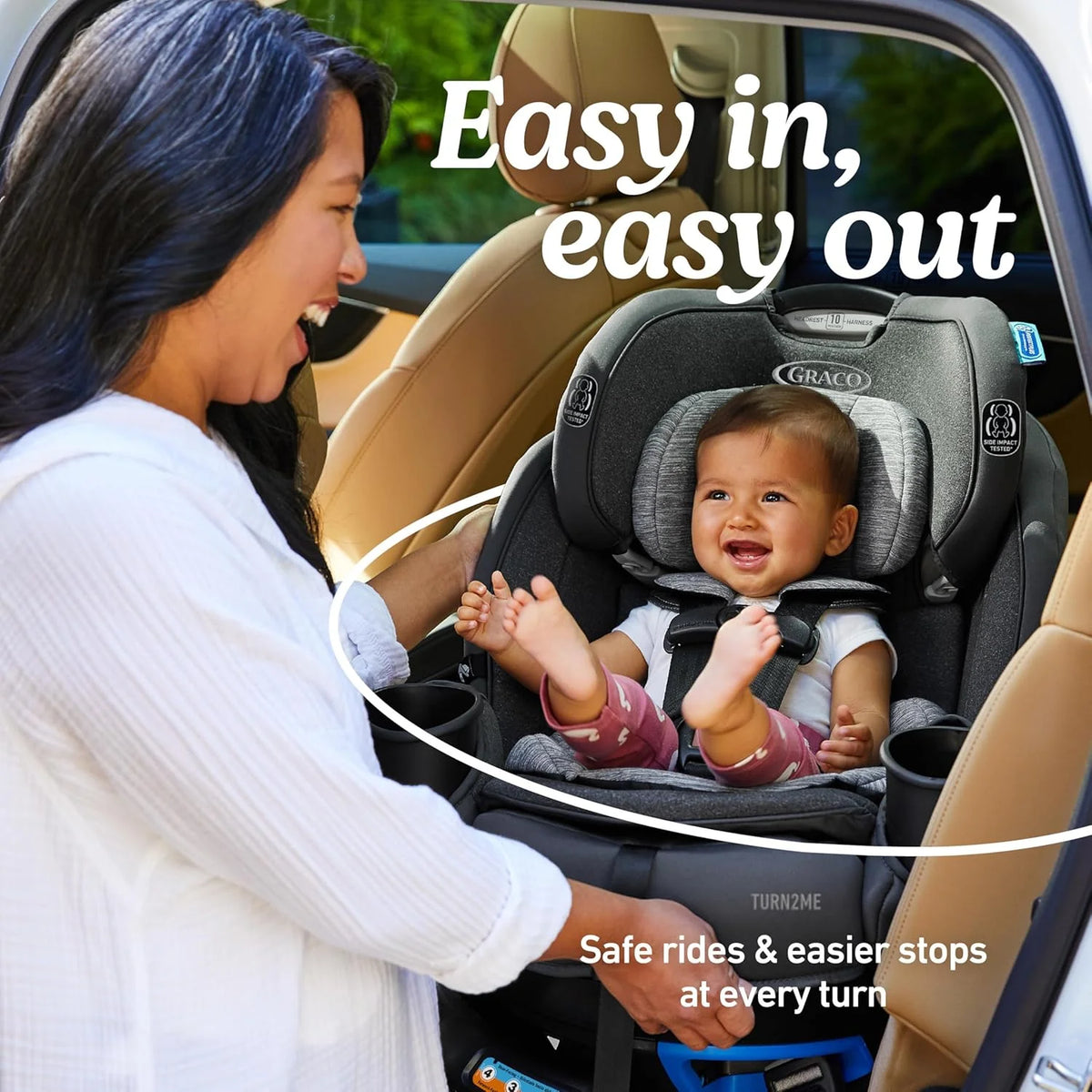 Graco Turn2Me 3-in-1 Rotating Convertible Car Seat, Cambridge - image 3