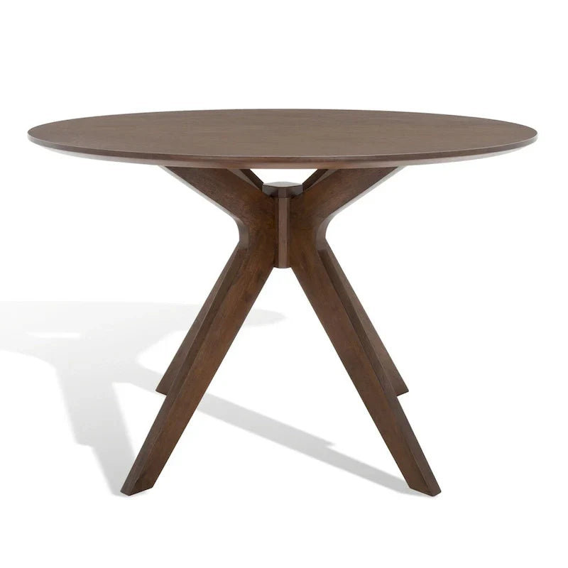Round Dining Table with Wooden Base for Kitchen and Dining Room - image 8
