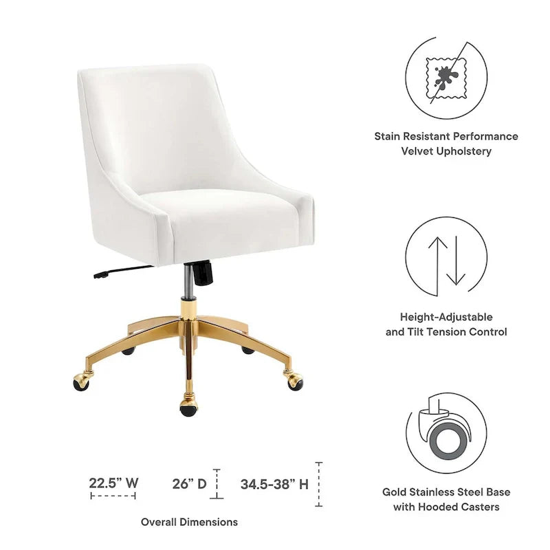 Discern Velvet Performance Office Chair - image 34