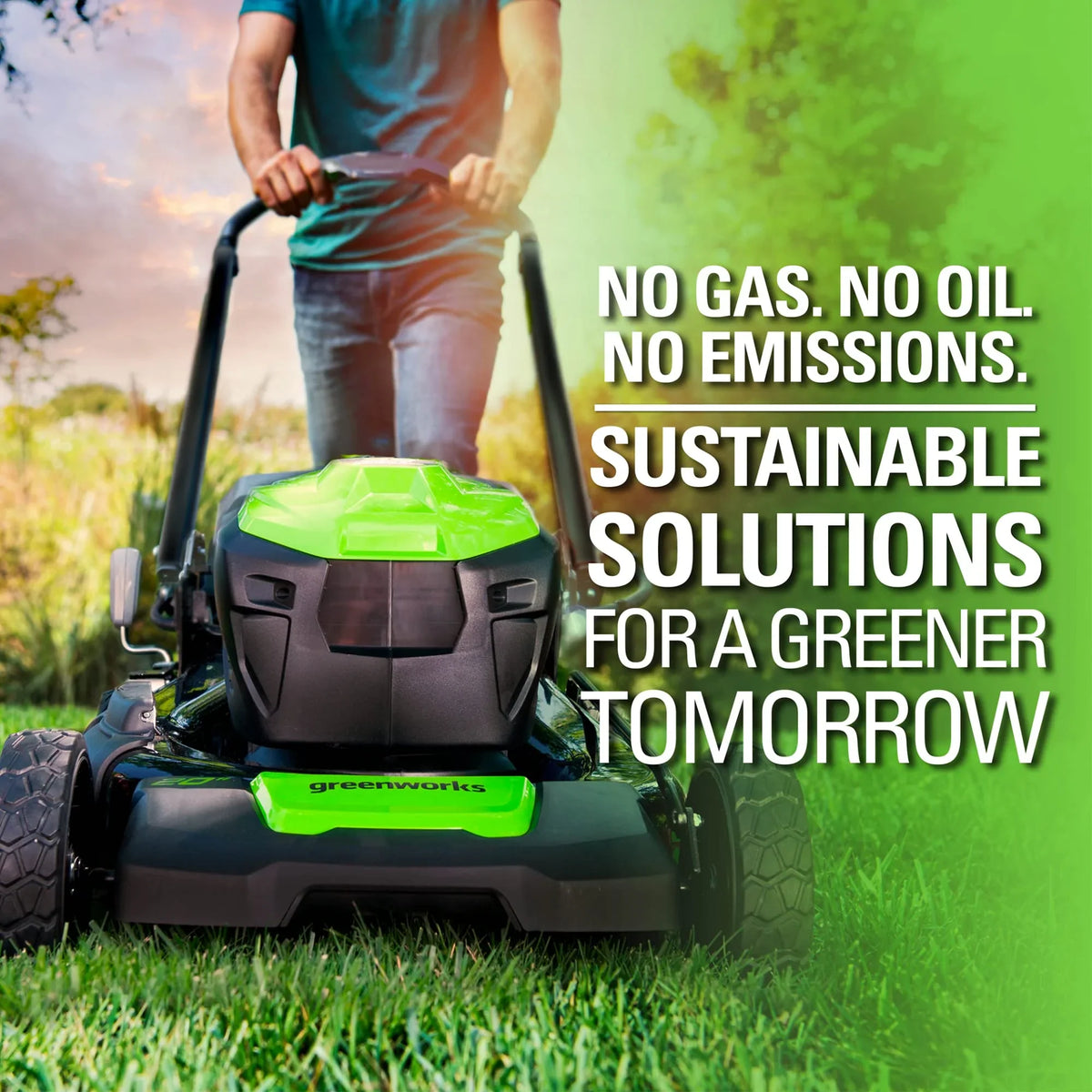 80V Cordless 21′′ Self-Propelled Brushless Lawn Mower / Greenworks - image 5
