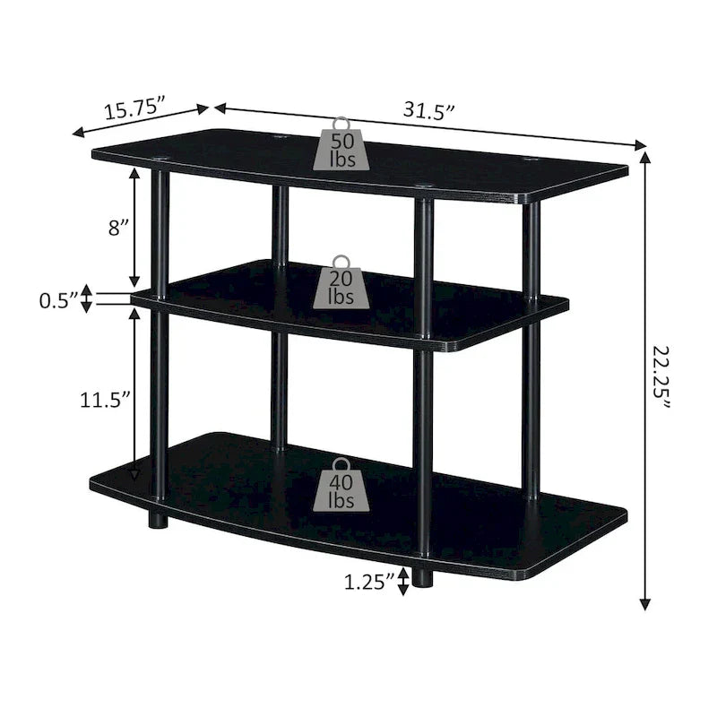 Convenience Concepts Designs2Go Tool-Free 3-Tier TV Stand - image 36