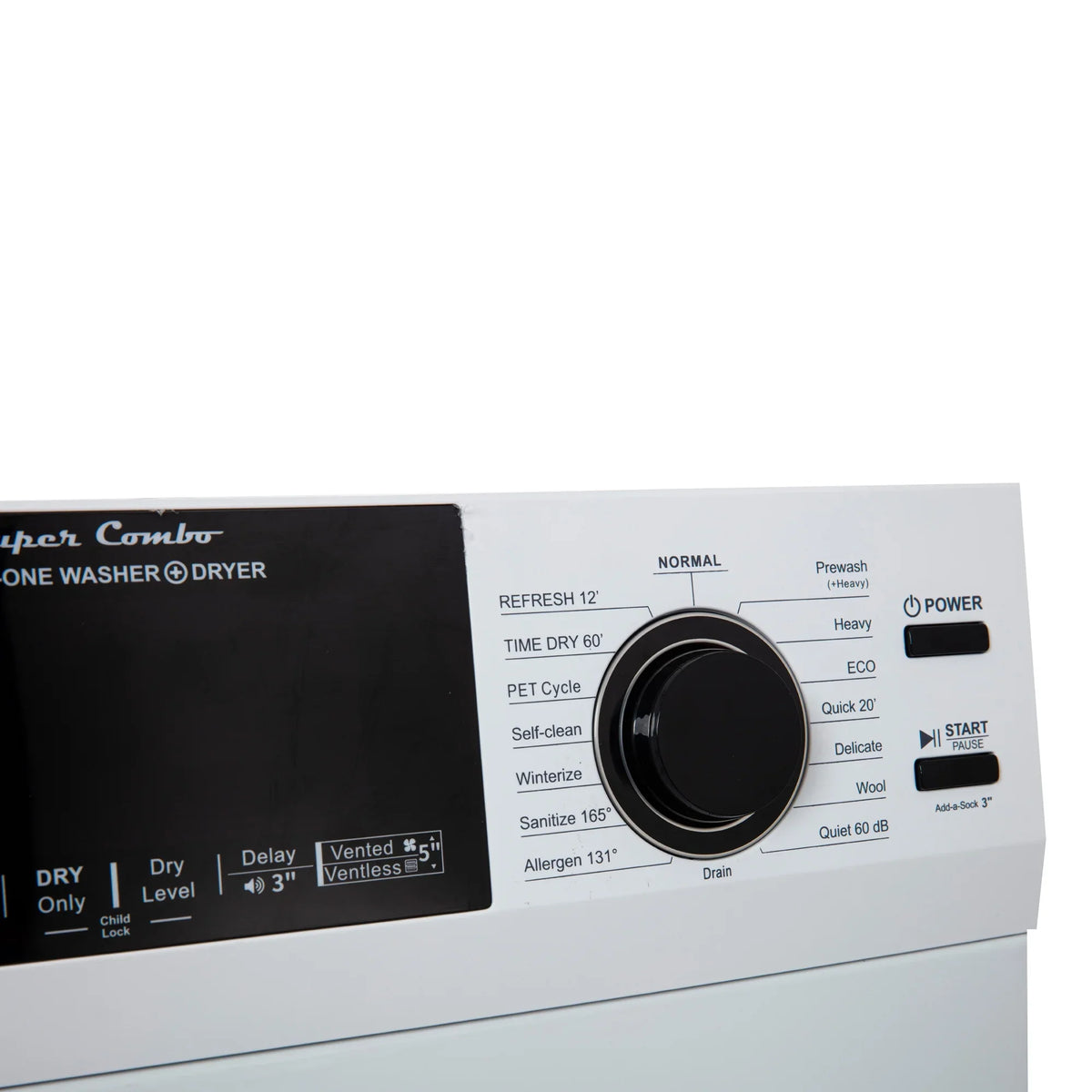 Equator Combination Washer Dryer Ventless/Vented Pet cycle 1.62cf/15lbs 110V with Adjustable legs - image 10