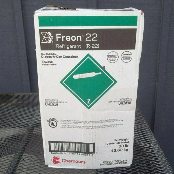 R 22 Refrigerant 30lbs. New In Box Sealed R22 30 Lb - image 1