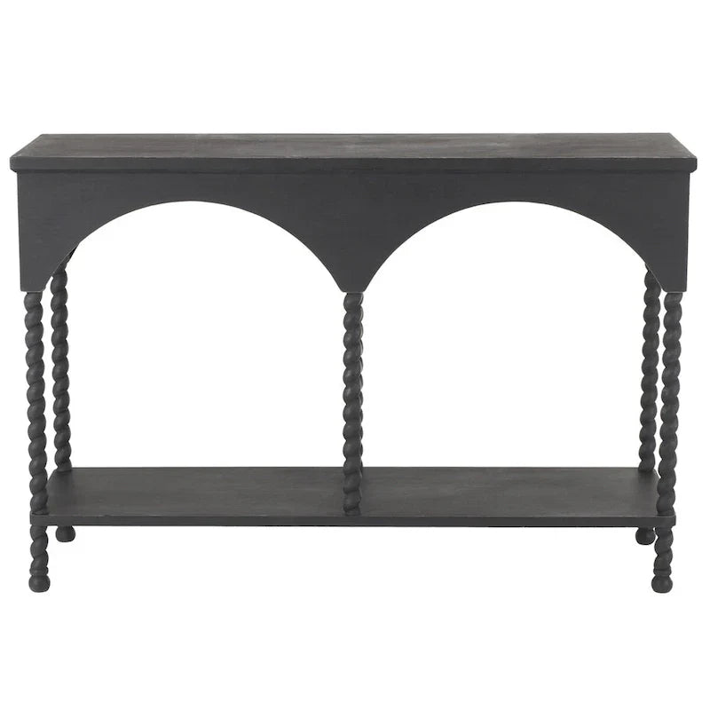 Console Table with Shelf and Arched Design - image 8