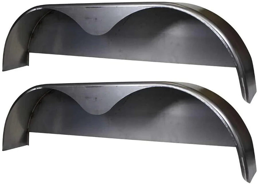 72×10-3/4 Tandem Axle Steel Trailer Fender w/Back Plate Welded In - image 1