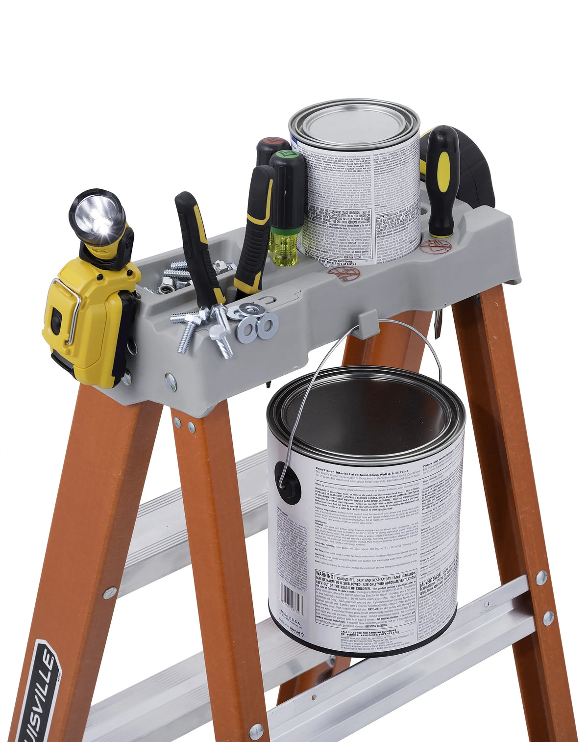 Louisville Ladder 12 - Foot Fiberglass Step Ladder, 300 - Pound Load Capacity, Type IA, FS1512 - image 4