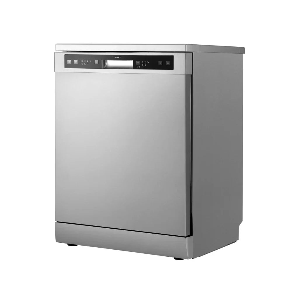 Devanti 60cm 14 Place Settings Freestanding Dishwasher Silver - image 3