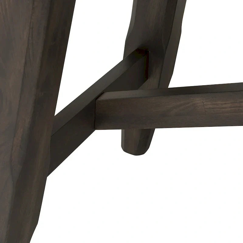 7-Piece Trestle Table Set with Double Bridge in Dark Chestnut - image 21
