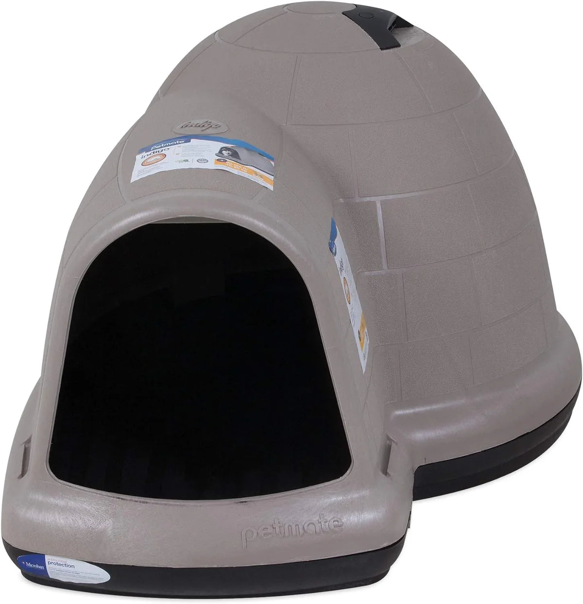 Petmate Indigo Dog House (Igloo Dog House, Made in USA with 90% Recycled Materials, All-Weather Protection Pet Shelter) for XL Dogs -90 to 125 pounds, Made in USA - image 4
