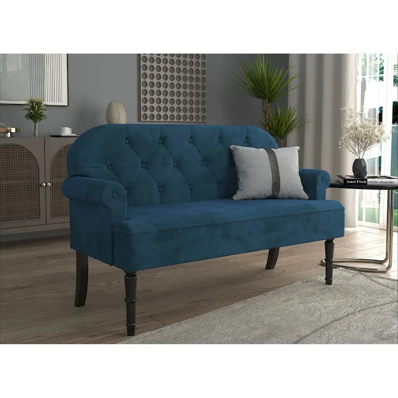 Margherita Upholstered Rolled Arm Loveseat - image 3