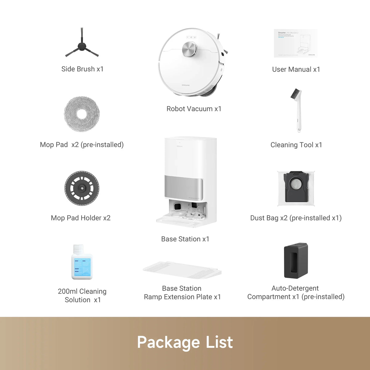 Dreame 2-in-1 Robot Vacuum and Mop, Auto Mop Raising, 7000Pa Suction, Self-Emptying Base, L20 Ultra - image 19