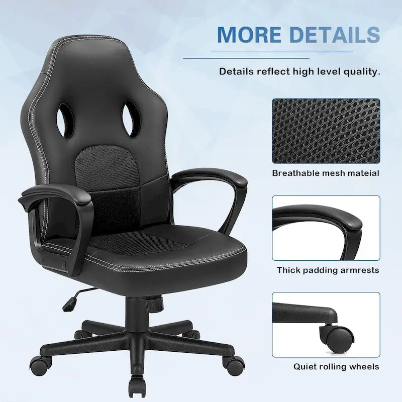 Homall Ergonomic High-Back Leather Gaming and Office Chair - image 11