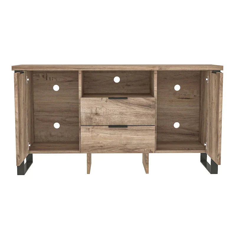 2-Door, 2-Drawer Storage Cabinet and TV Stand - image 11