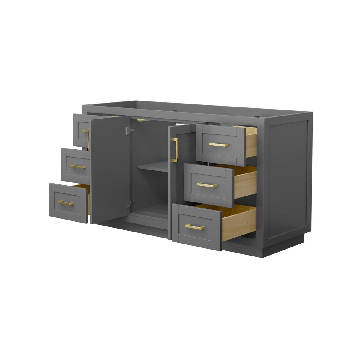 Wyndham Collection Wcf2929-60S-Cx-Mxx Miranda 60" Single Free Standing Vanity Cabinet Only - image 15