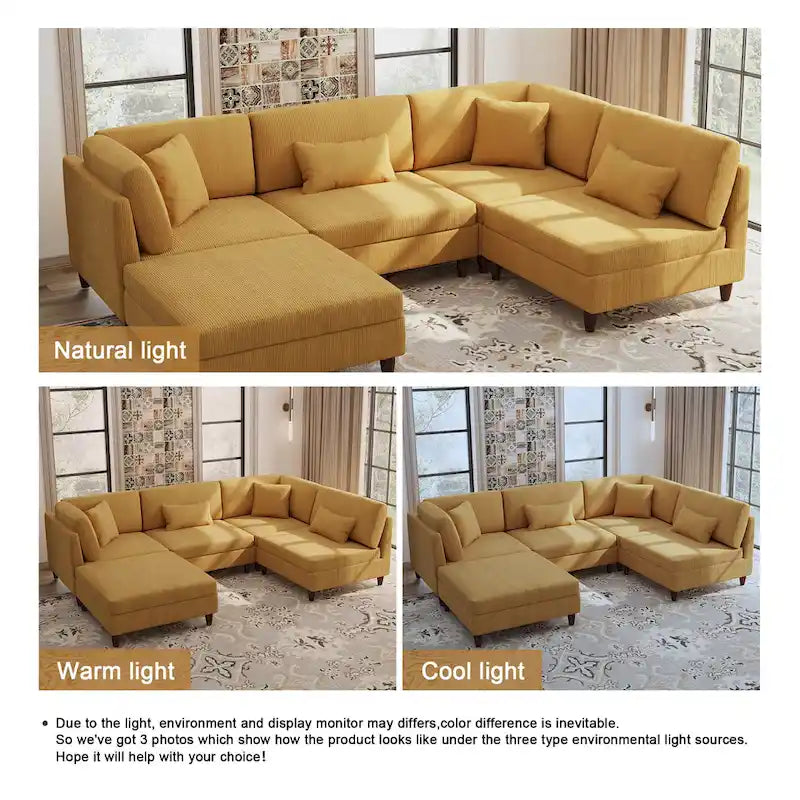 Modular Sectional Sofa with Ottoman and Configurable Design - image 27