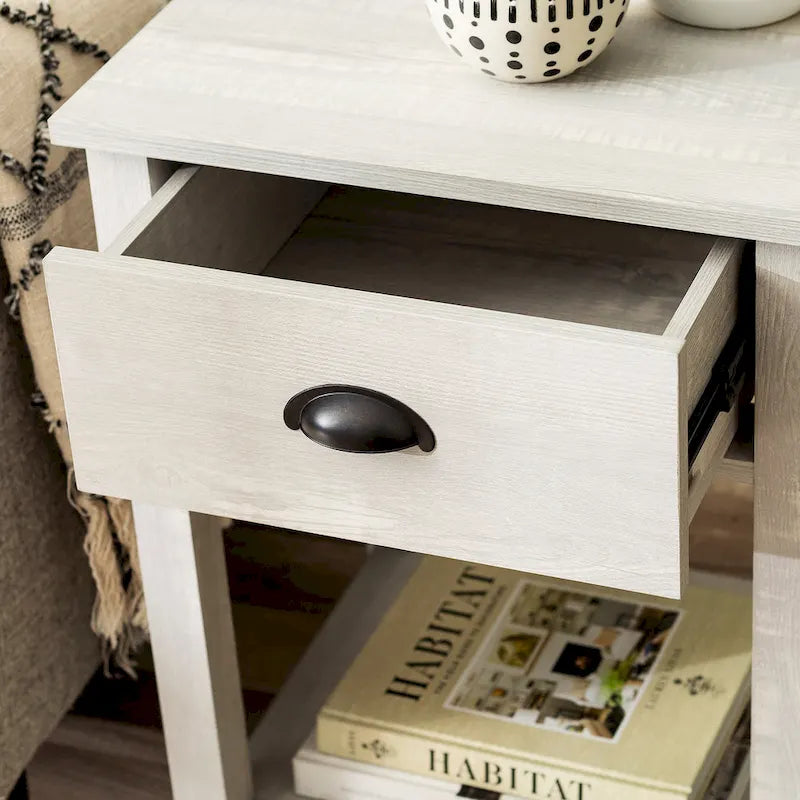 Set of 2 Middlebrook Farmhouse Nightstands with One Drawer - image 8