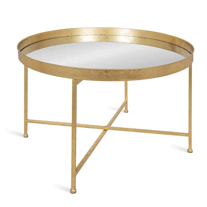Kate and Laurel Celia 28.25-Inch Round Metal Coffee Table - image 4