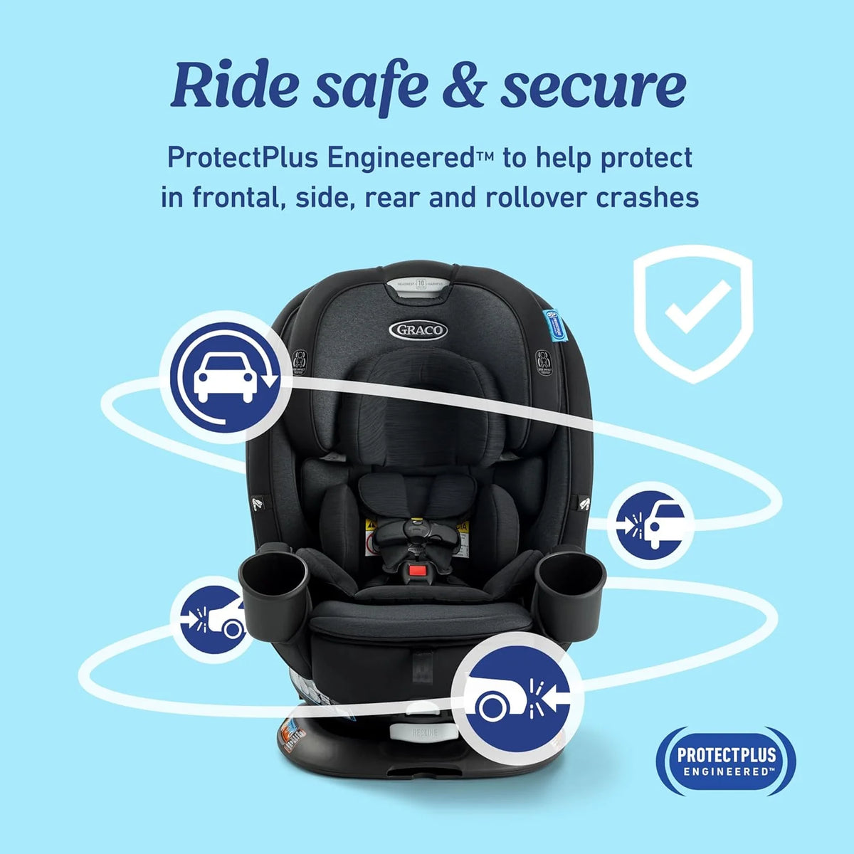 Graco Turn2Me 3-in-1 Rotating Convertible Car Seat, Cambridge - image 6