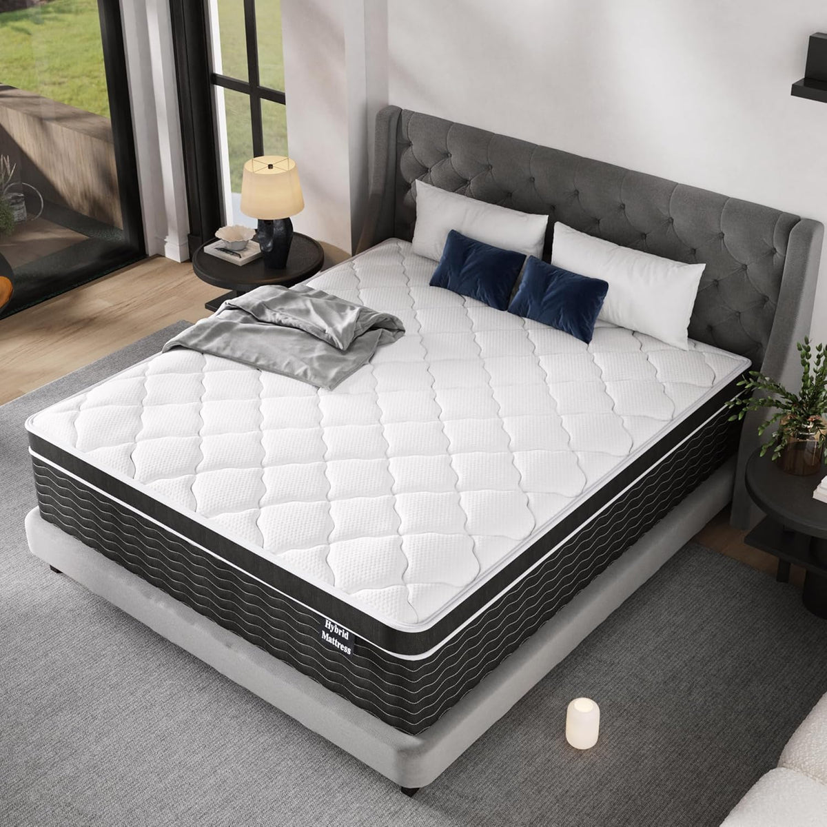 Full Size Mattress 10 Inch Full Size Mattress in a Box Medium Plush Hybrid Mattress - image 4