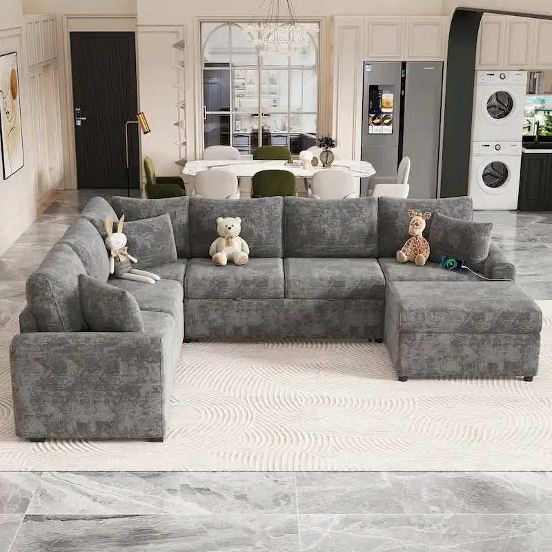 Sectional Sofa Pull-out Sofa Bed Sleeper - image 2