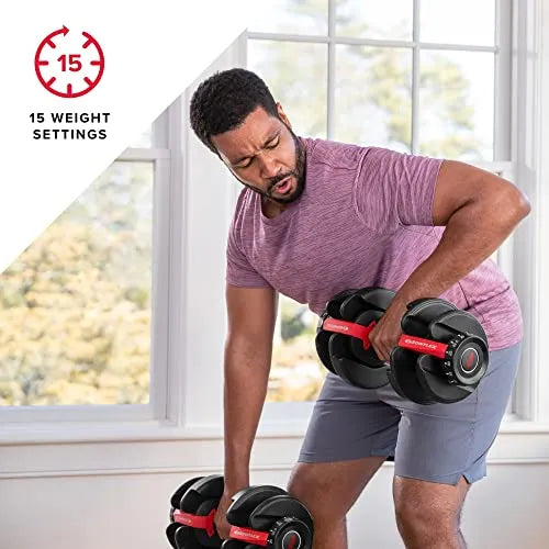 552 Adjustable Dumbbells Pair, 5-52.5 lbs, Space-Saving Home Gym Equipment - image 5