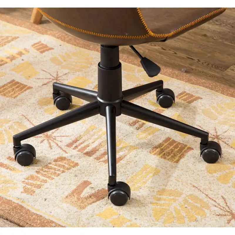 Roundhill Furniture Cesena 360° Swivel Office Chair with Faux Leather and Air Lift - image 10