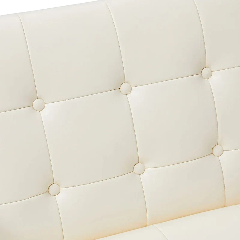 Glitzhome Set of 2 Mid-Century Tufted Accent Chairs in 29.25W PU Leather - image 42