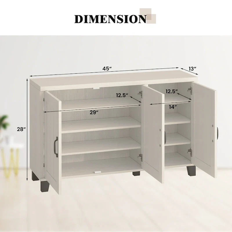 Costway 3-Door Storage Sideboard Buffet Cabinet Console - image 11