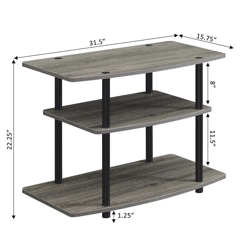Convenience Concepts Designs2Go Tool-Free 3-Tier TV Stand - image 22