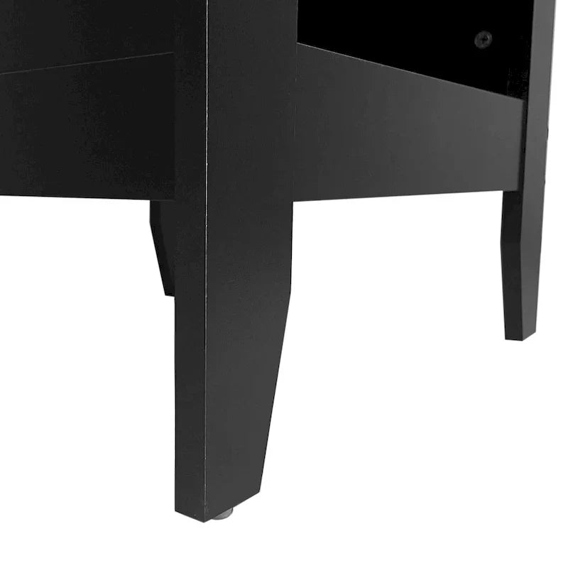 Set of 2 Foisy Faux Wood Nightstands with Drawer by Christopher Knight Home - image 4